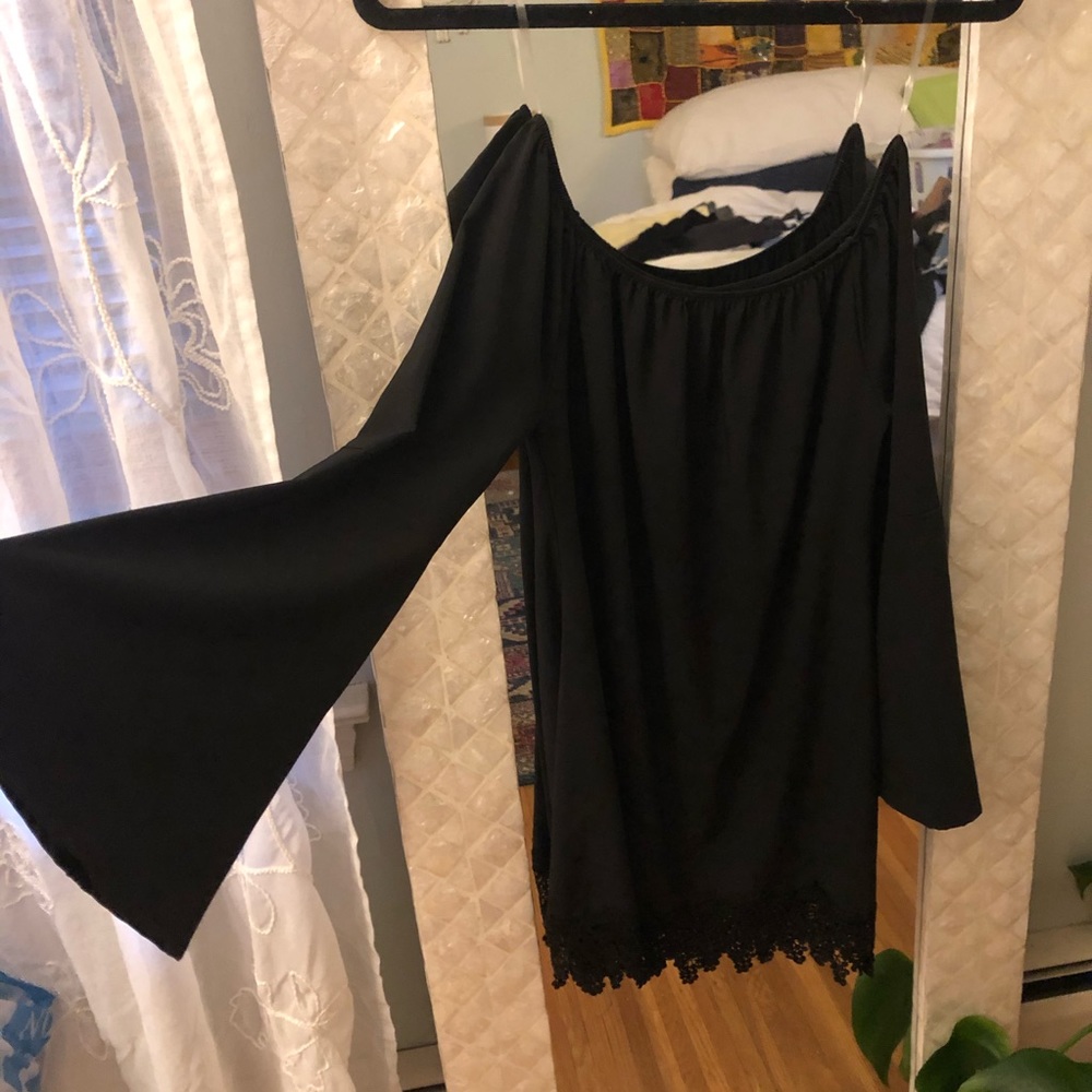 Swell Bell Sleeve Off the Shoulder Mini Dress - Picture 3 of 5